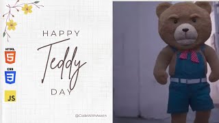 #4 Teddy Day Special 🐻 | Build a Cute Celebration Page with HTML, CSS & JavaScript 💖 | Tamil