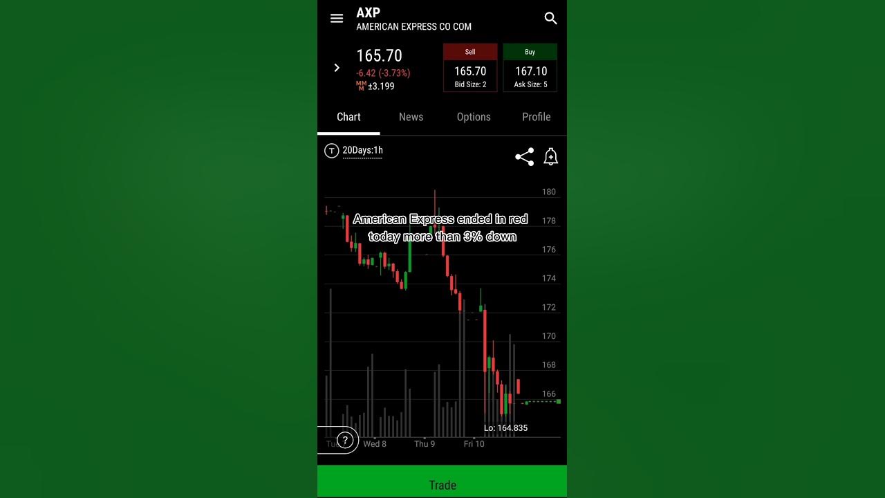American Express Stock Price Movement Robinhood Stock Market