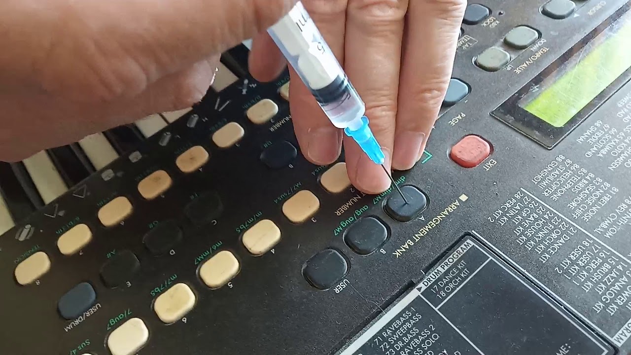 Ремонт кнопок на синтезаторе или других приборах, не вскрывая их.