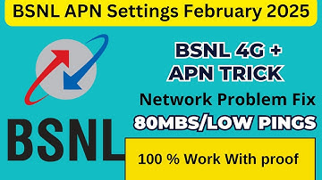 பிஎஸ்என்எல் internet speed settings February 2025| Internet LTE | BSNL APN |  BSNL Internet Techwood