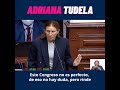 Adriana Tudela: Hoy se intenta defender la gobernabilidad, la democracia y la transparencia