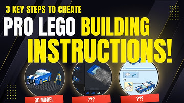 Create Pro LEGO Building Instructions in just 3 steps ! (Bricklink STUDIO tutorial)