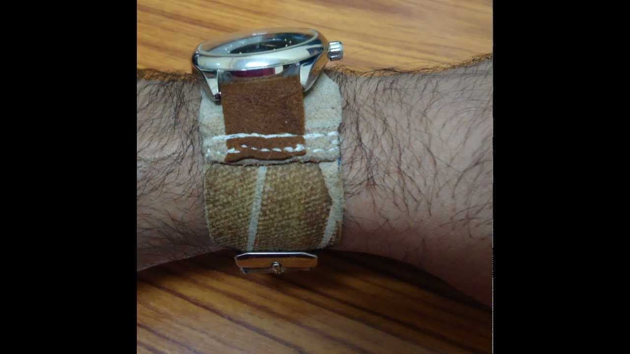 DIY leather wrist strap / how to make leather wrist strap YouTube