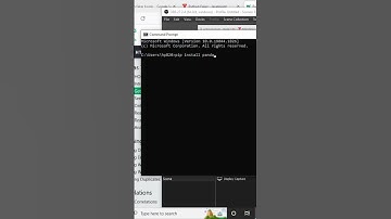 python pandas installation