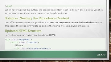 How to Fix a CSS Dropdown Box That Disappears Too Fast