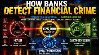 How Banks Detect Financial Crime | Fraud vs Transaction Monitoring vs Sanctions Screening