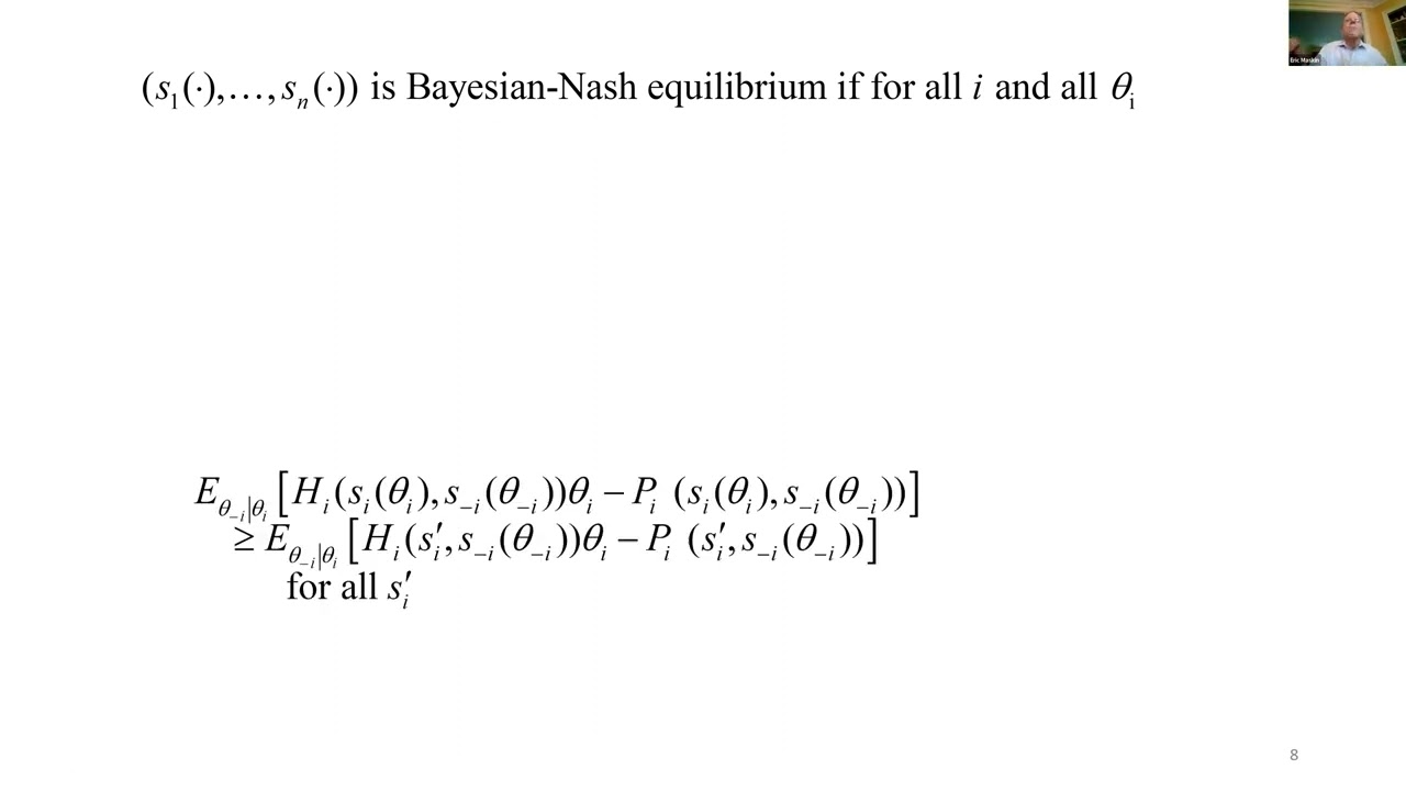 Eric Maskin | Auction Theory
