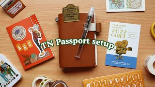 Traveler's Notebook Passport Setup 📔 2022 content planner | Abbey Sy