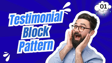 Testimonial Block Pattern-01: Design with Gutenberg core blocks