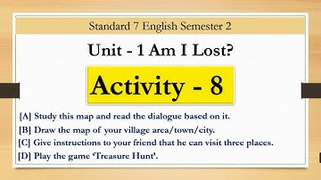 Std 7 English Sem 2 Unit 1 Activity 8