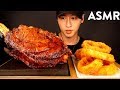 ASMR COWBOY STEAK & ONION RINGS MUKBANG (No Talking) COOKING & EATING SOUNDS | Zach Choi ASMR