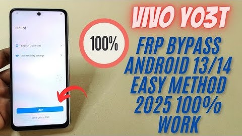 Vivo Y03t FRP Bypass Android 14 Without PC | 2025 New Working Method