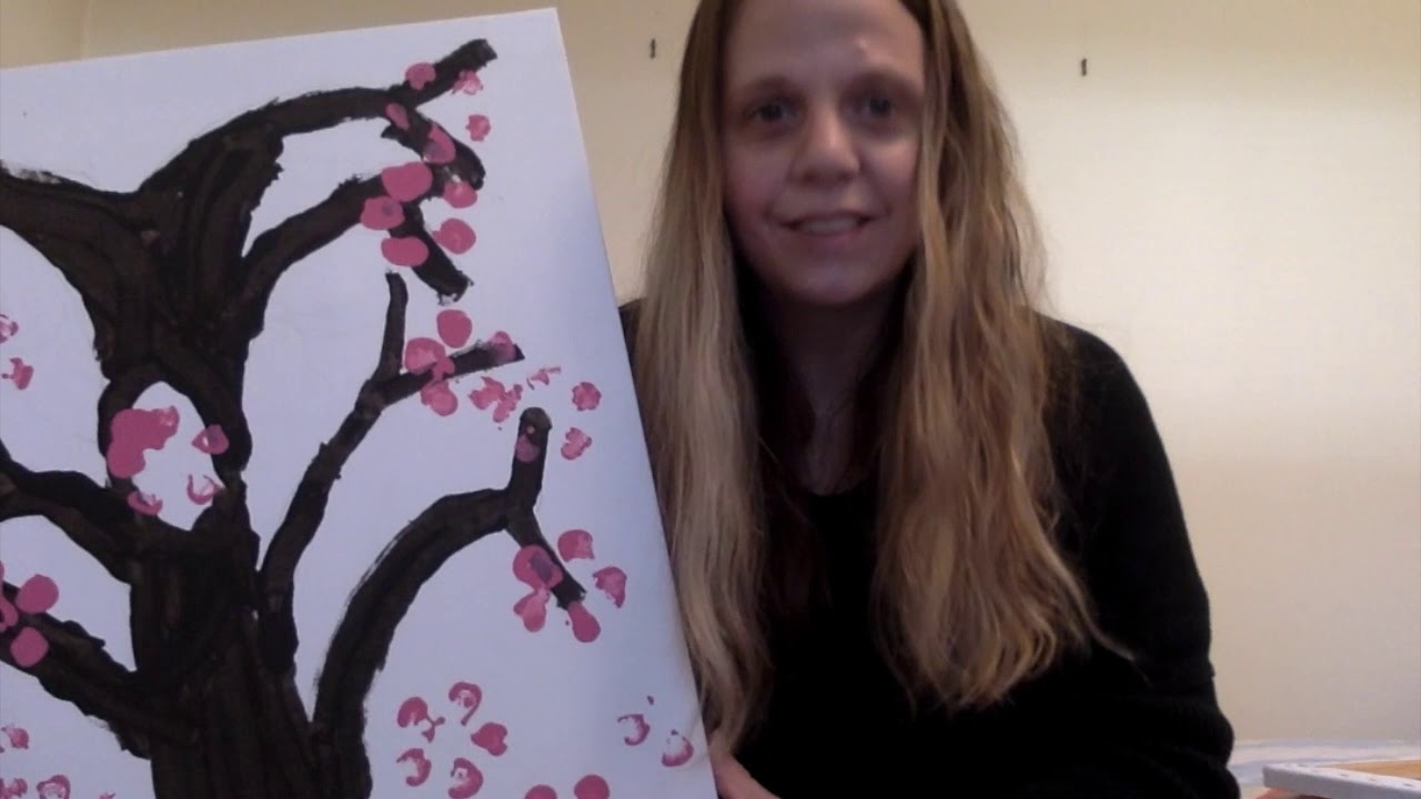 5 Minute Art: Cherry Blossom Tree - YouTube