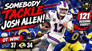 Information Josh Allen Ran for 121 YARDS! 😂 Somebody Tackle Josh Allen! | Bills vs Rams Update