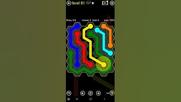 How To Solve Flow Free Hexes Classic Pack Level 81 Med 7x7 Board Walk Through Solution Walkthrough