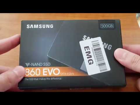 Samsung 860 500 GB Unboxing Install & Comparison to EVO 500 GB -