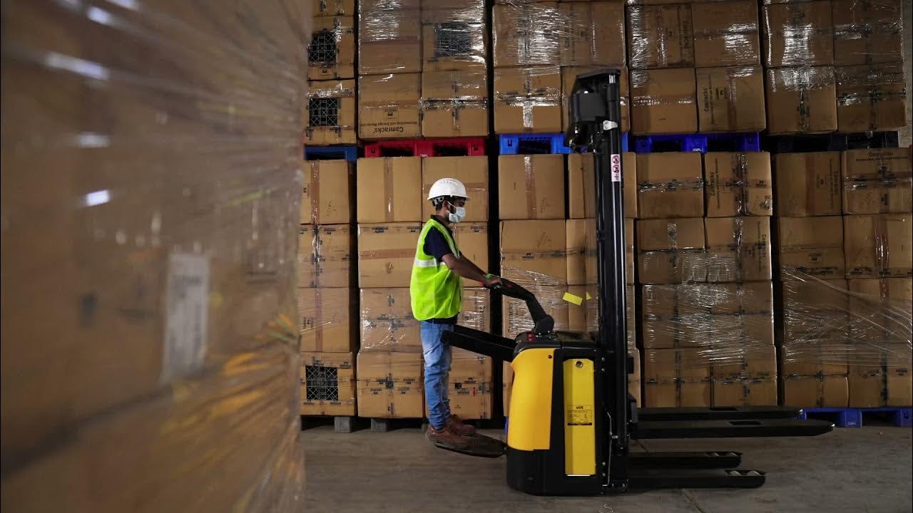 RideOn Stacker with EPS Nilkamal Material Handling YouTube