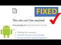 How To Fix This site can't be reached Error on Android Mobile - How to Open Blocked Websites