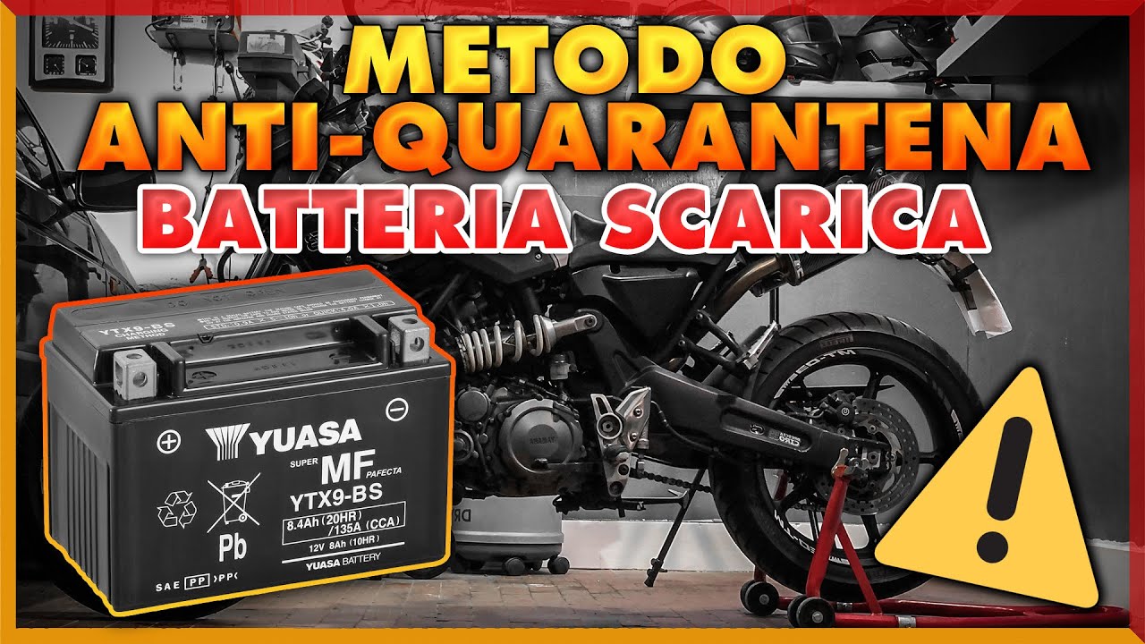 COME RICARICARE LA BATTERIA DELLA MOTO BATTERIA A TERRA? METODO ANTI