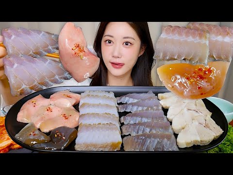 돌고 돌아 홍어 쿨타임🥰오늘은 삼합으로💕홍어 먹방 Fermented <strong>Skate</strong> ホンオフェ | Mukbang ASMR