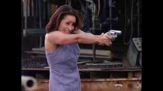 Silk Stalkings Catfight and KO - Petite heroine KOs dark haired evil seductress doctor!