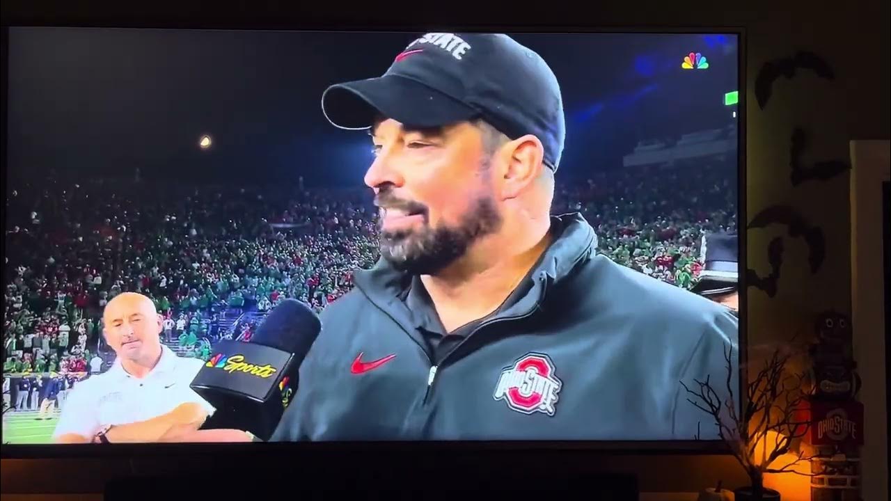 Ryan Day post game vs Notre Dame calling out Lou Holts and the rest of the world! YouTube