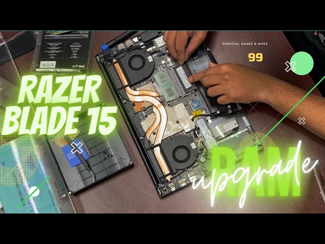 How upgrade RAM and a ssd to RAZER BLADE 15 mins - YouTube