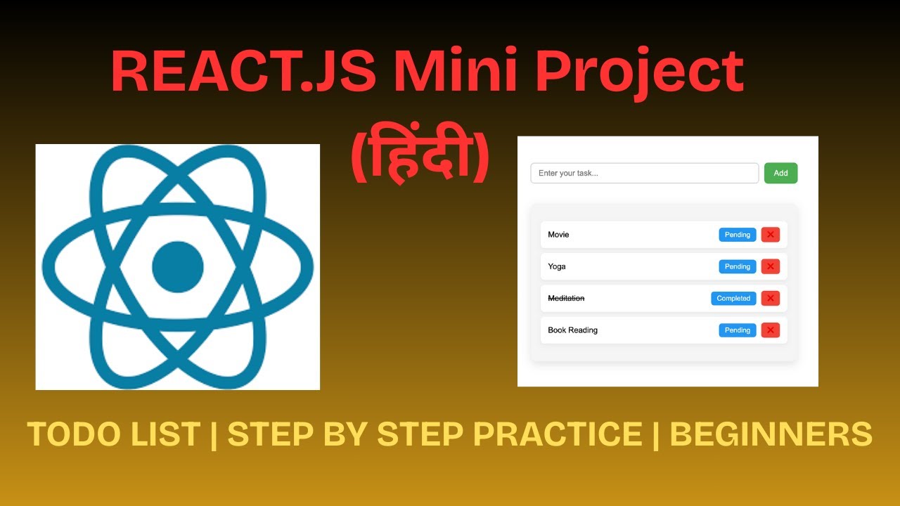 React ToDo App | Mini Project for Beginners | Learn React Basics #react ...