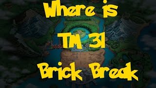 WHERE TO FIND TM31 BRICK BREAK ON POKEMON BLACK AND WHITE 