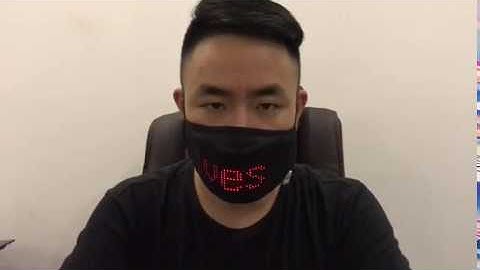 LED screen masks interactive LED Display Message mask black lives matter for peaceful protest