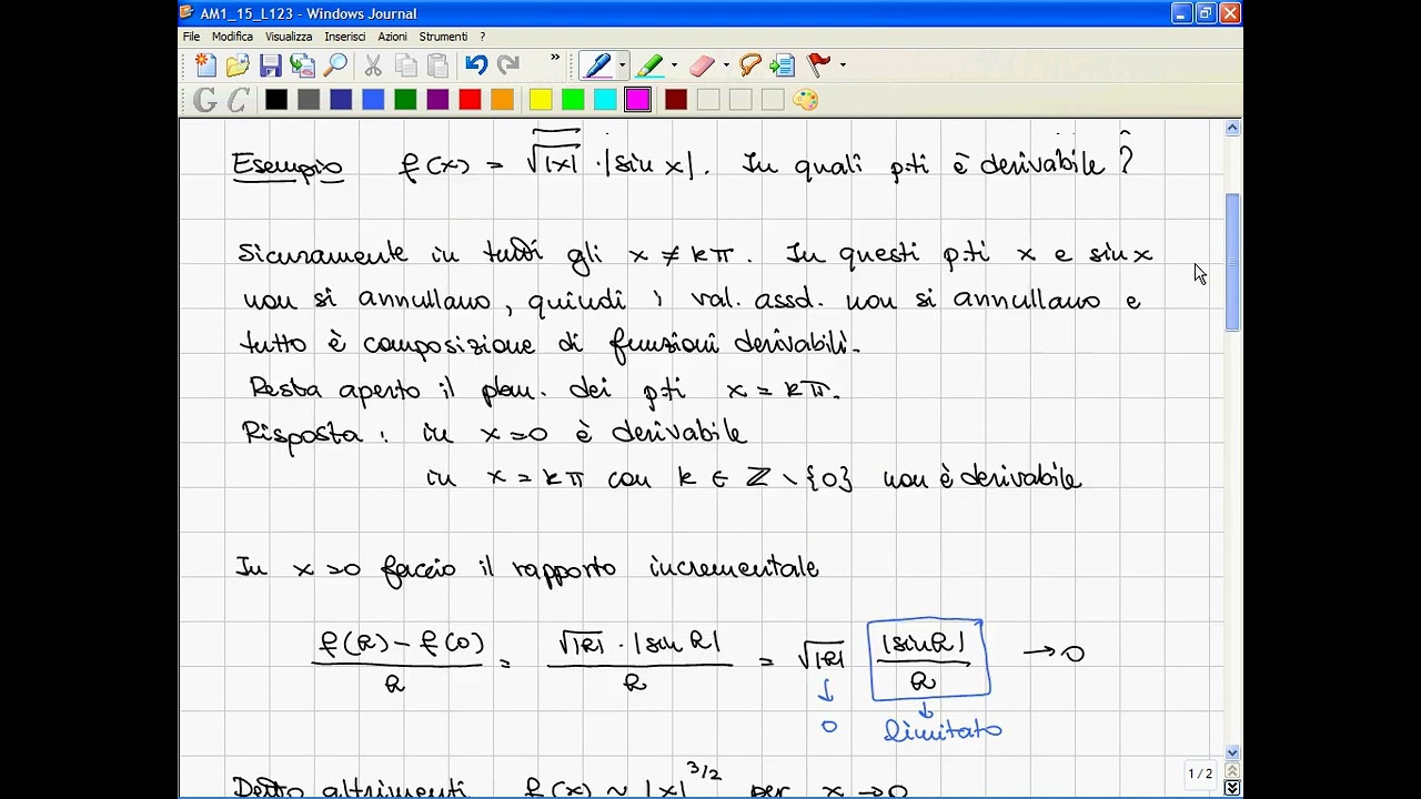 123  Proprietà di Darboux delle derivate  Come dimostrare che una funzione è derivabile o non deriva