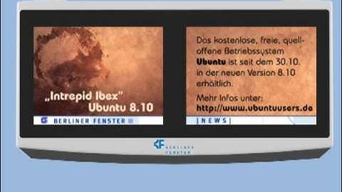 Ubuntu Intrepid Ibex Advertisement at Berlin Metro