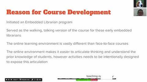 Creating an Asynchronous Course for Embedded Librarians