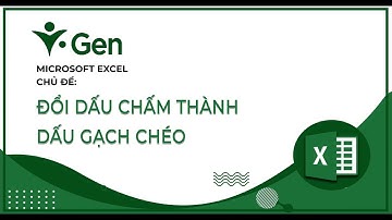 Bài 9-2:   Đổi dấu chấm thành dấu gạch chéo