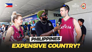 Foreigners on how expensive is travelling in the Philippines ( Fiba World Cup Interview )