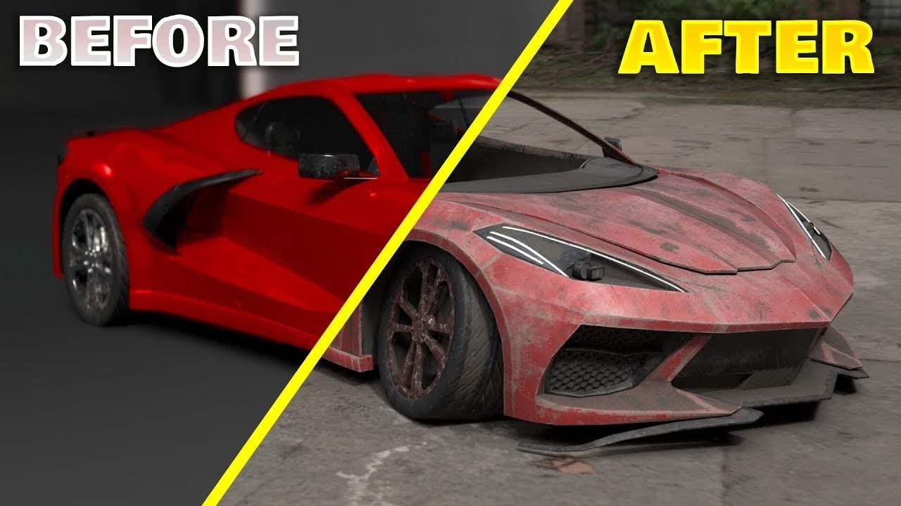 Substance Painter Prepare a Car for the APOCALYPSE! YouTube