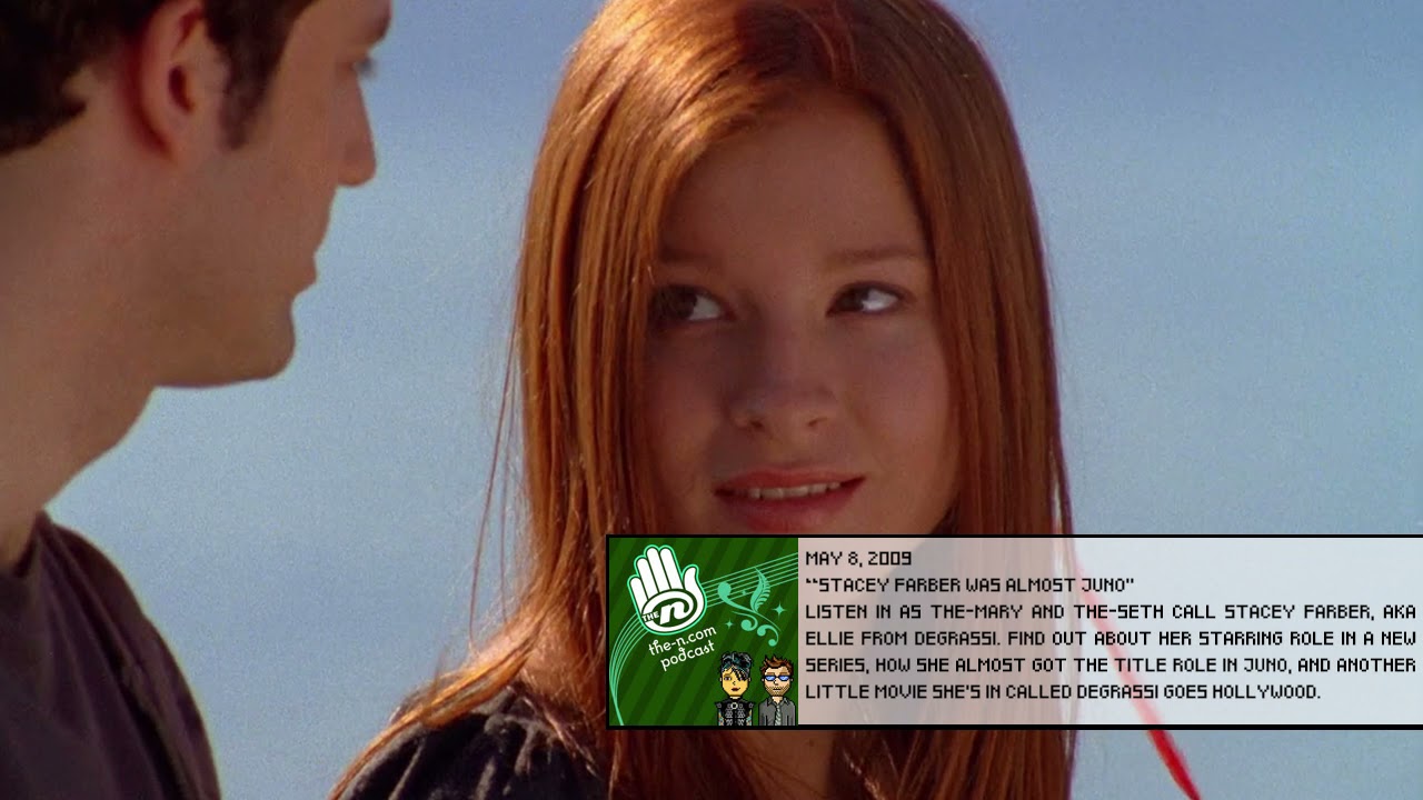 ステイシー・ファーバーが『JUNO』のキャスティングでほぼ出演が決まりかけたこと、そしてクリエイターが『デグラッシ』のファンで、エリーを彼女をモデルにしたことについて語る  : r/Degrassi, image size:1280x720
