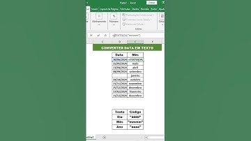 Converta Data Em Texto No Excel