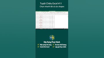 Mẹo chọn nhanh các shapes rời rạc trong Excel | Mẹo thủ thuật Excel #11