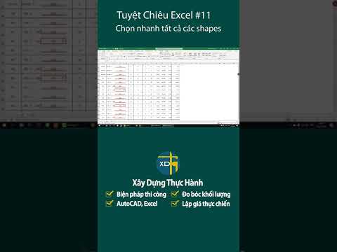 Mẹo chọn nhanh các shapes rời rạc trong Excel | Mẹo thủ thuật Excel #11