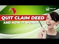 What is a quit claim deed and how does it work is the question a viewer asks real estate attorney David Soble to answer.