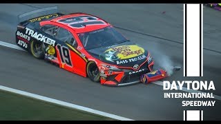 Watch: Truex runs over Elliott’s fuel can | NASCAR's Daytona 500