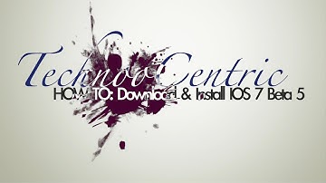 HOW TO: Download & Install IOS 7 Beta 5 - No UDID / Developer Account Needed