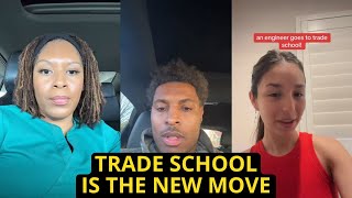 Trade School Vs College | TikTok Rants On Pros & Cons Of Traditional Universities Or Vocational Jobs