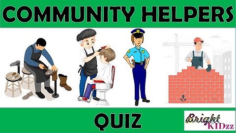 Community helpers || People who help us || Quiz || Helpers for kids || Our helpers || Bright Kidzz