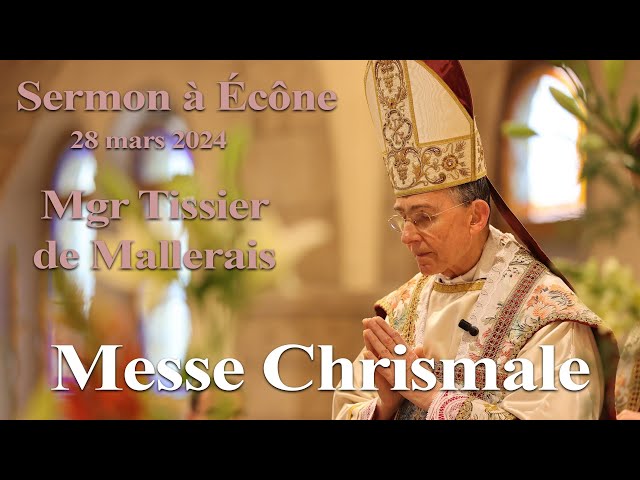 Watch Messe Chrismale à Écône - Sermon de Mgr Tissier - Jeudi Saint 2024 on YouTube.