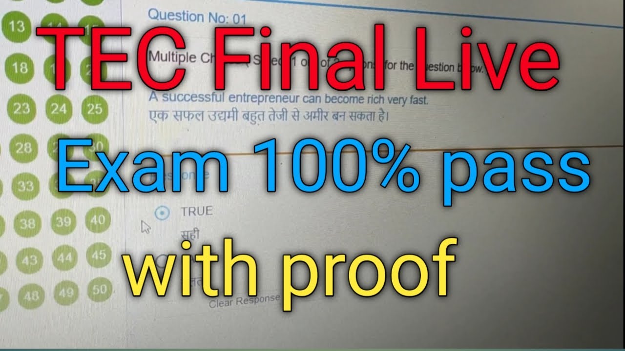 TEC Final Exam Live Pass With Proof Tec Exam Questions And Answer tec-final-exam-live-pass-with-proof-tec-exam-questions-and-answer