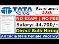 Tata Motors Recruitment 2026 | Tata Motors Hiring 2026 | Tata Motors Job Vacancy 2026 | Freshers Job