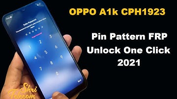 OPPO A1k CPH1923 Pin/Pattern/FRP Remove (SP Flash Tool)