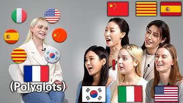 Polyglots Speaking in 7 Languages For the first time!! Keep Switching Languages with Native Speakers